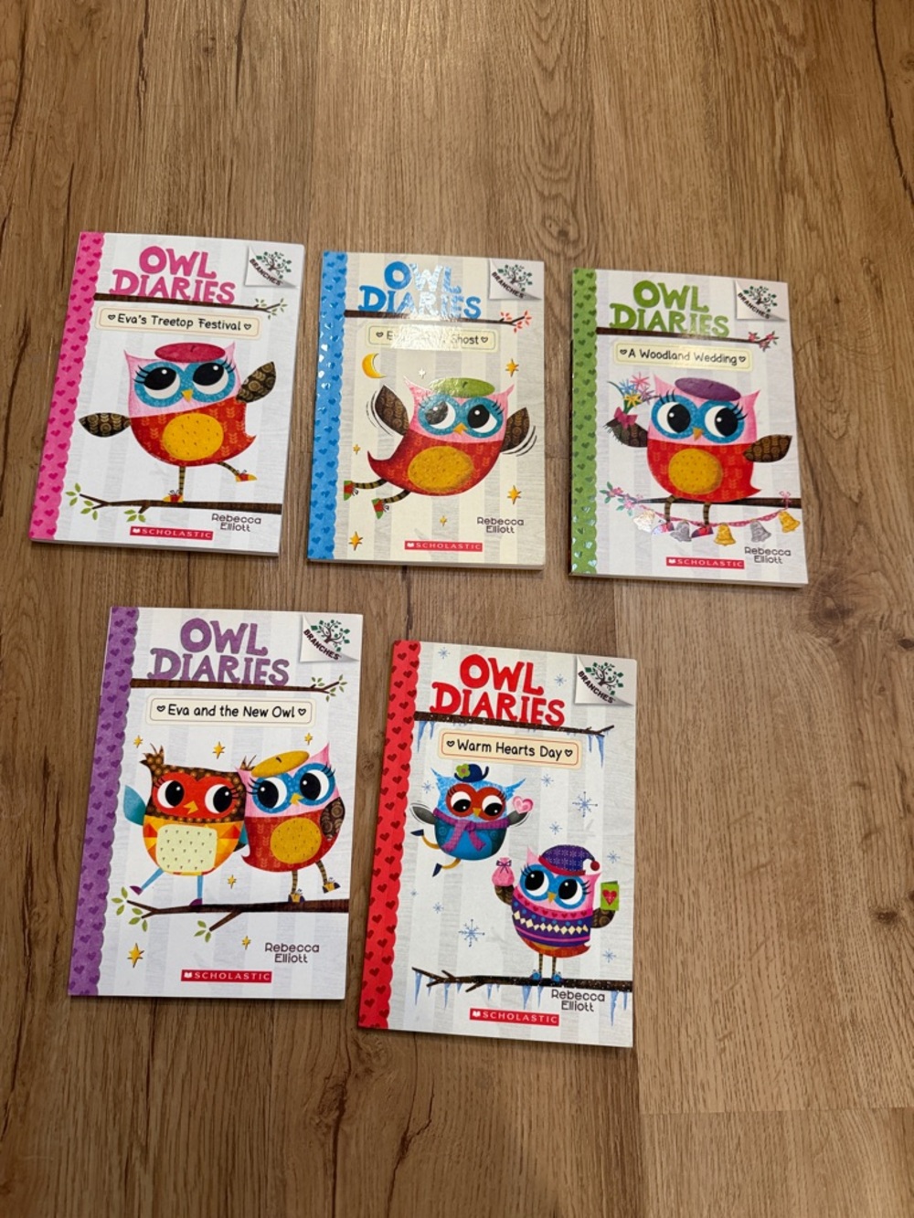 Owl Diaries Chapter Book Set - Colorful Owl Covers 1-5